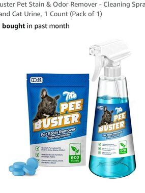 Peebuster Pet Stain & Odor Remover - Cleaning Spray for Dog and Cat Urine